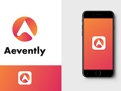 Aevently App Logo Design