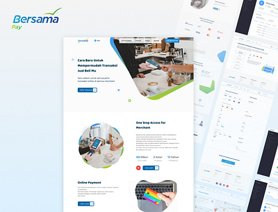 Bersama Pay Web design clean design dashboard landing page ui ui design uiux designer web design website design