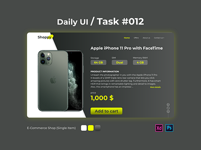 Daily UI Challenge Task 012