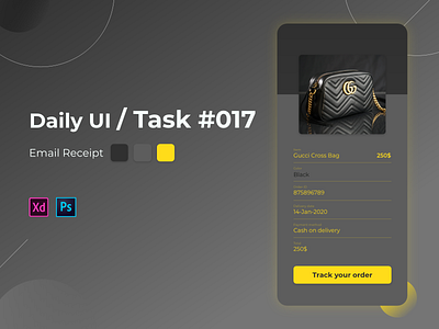 Daily UI Challenge Task 017 app email receipt mail mobile app mobile ui ui ui ux uidesign web