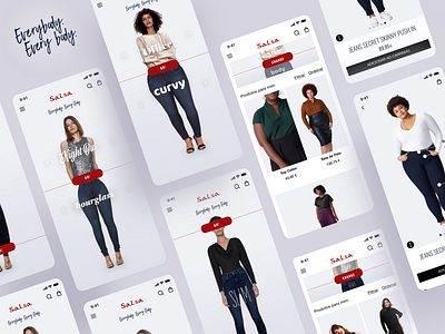 Everybody. Every Body. - Morphology Concept challenge design e commerce fashion fashion brand graphic design inspiration interface mobile morphology redesign salsa shop ui uiux ux web