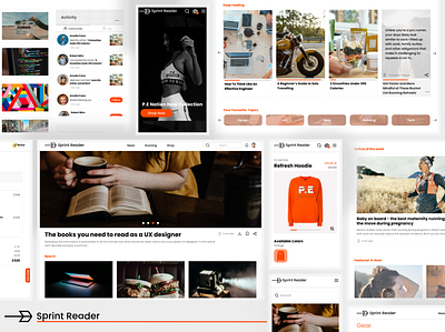 Sprint Reader - Millennial Magazine and Shop design desktop interface magazine mobile shop ui uidesign ux uxui webdesign website