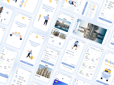 Holyap - Travelling App app app design design graphic design ios ios app design logo mobile travel app travelling ui uiux ux