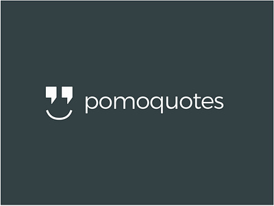 Pomoquotes logo design design inline logo quote design quotes