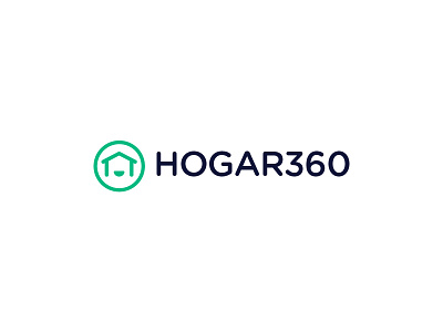 Logo for Hogar360 branding house logo minimal realestate