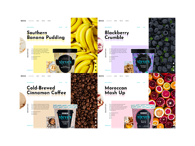 Ice Cream - Product Detail Page design food ice cream ui ui design visual design website website design