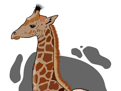 Baby Giraffe design illustration vector