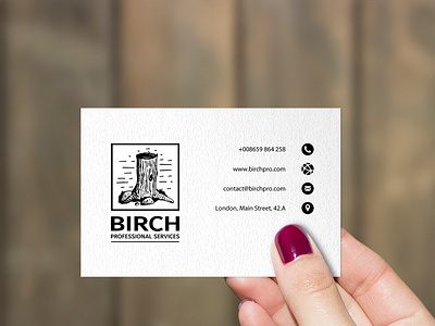 Birch logo typography vector