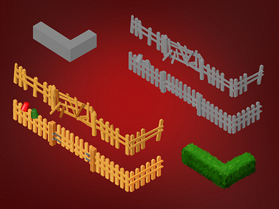 Isometric country's fences