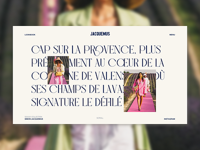 JACQUEMUS SS20 — Coup de soleil 02 clean concept design fashion layout minimal typography