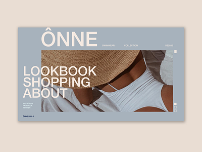 ÔNNE — Webdesign concept clean fashion grid minimal typography ui ux webdesign website whitespace