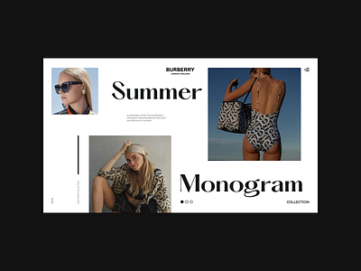 Burberry — Layout exploration. concept fashion grid layout minimal photography typography uidesign web