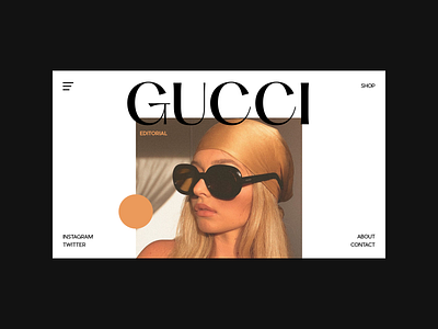 Gucci — Editorial clean fashion grid gucci layout minimalist mode typography webdesign whitespace