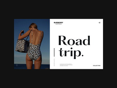 Burberry — Monogram (II) fashion grid layout minimalism typography ui webdesign whitespace