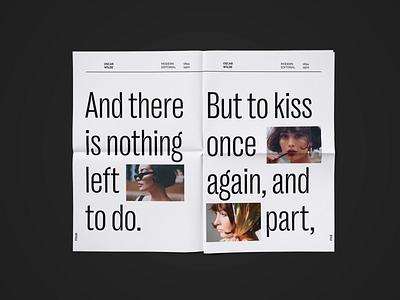 OW — Poem fashion layout minimal oscar wilde poem print typography