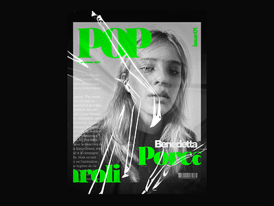 POP — Magazine layout exploration layout magazine minimal photography pop typography