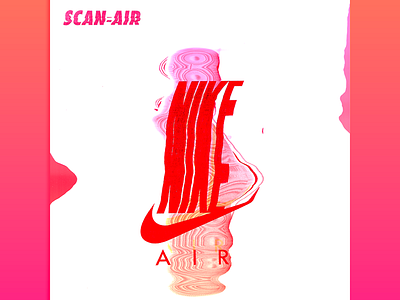 The Scan-Air art color design nike poster scan sneakers