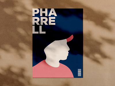 Minimalist poster - Pharrell (I) illustration pharrell poster design vector