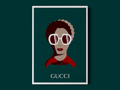 GUCCI LOOKING | Poster drag illustration portrait poster vector