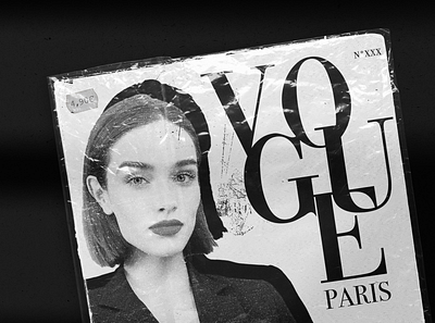 Vogue Unpublished - 002 collage cover fashion graphicdesign magazine mixed media mode paris paris typeface vogue