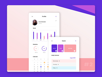 Profile for Everyday app daily 100 challenge dailyuichallenge design illustration minimal ui ux web website