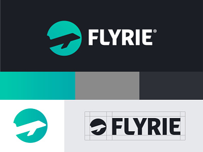 Flyrie Logo Concept art branding design flat icon illustrator logo minimal typography vector