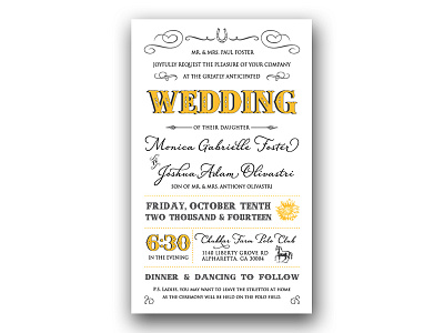 Wedding Invitation design invite layout polo print print design theme typography wedding invitation