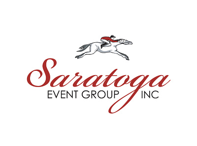Saratoga Event Group brand design brand identity branding branding and identity design horse logo icon illustration logo logo design logos marketing typography vector