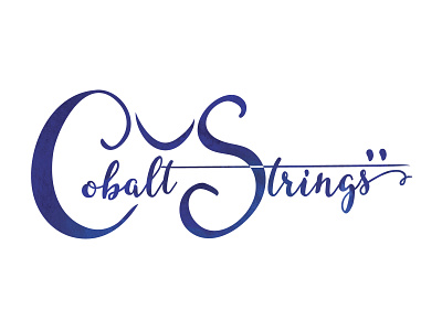 Cobalt Strings Logo brand design brand identity branding branding design design logo logo design logos musician logo typography vector
