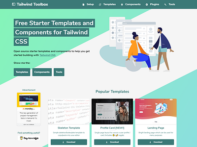 Original TailwindToolbox Home page