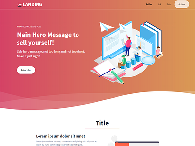 Starter Template - Generic Landing Page [TailwindToolbox]