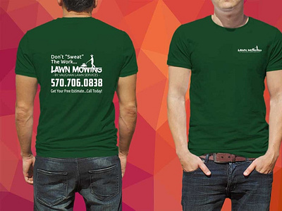Mowing Company T-Shirt branding crgraphix.com design typography vector