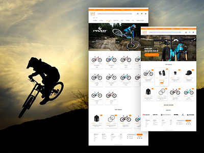 NN bike shop bike bike ride bikeshop cycling design logo mtb ui ux web website