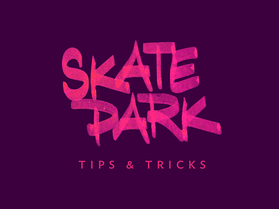 Skatepark crayoligraphy hand lettering highlighterring ideal sans typography