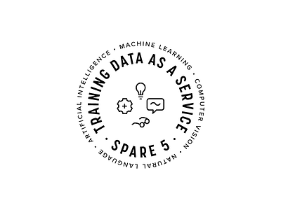 Training Data Sticker artificial intelligence computer vision icons machine learning natural language spare5