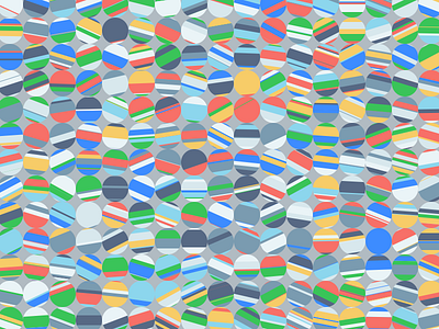 Processing exploration circles color system colors stripes strokes
