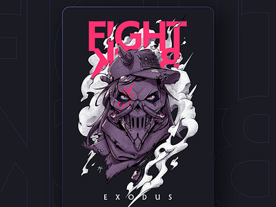 FIGHTBACK-Exodus T-shirt illustration design cool details drawing exodus fashion fight back graphic design illustration ipad portrait print graphic procreate punk rebel steam punk t shirt