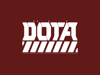 A new look of Dota font font design graphic design letter logo modernism redesign typography ui
