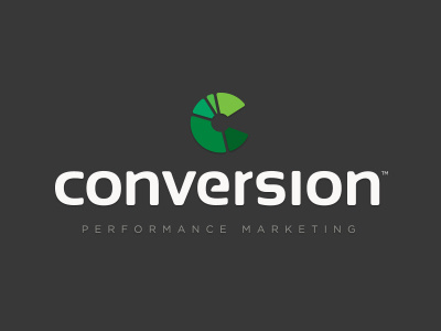 Conversion Logo conversion corporate icon koma koma studio logo marketing typography