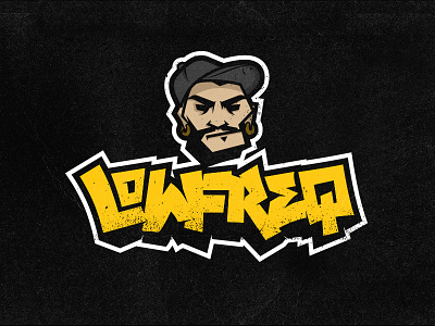 LowFreq bass graffiti icon koma koma studio logo mark music typography