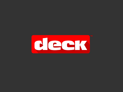 Deck (WIP) deck display flat koma koma studio lettering logo music typograpgy wordmark