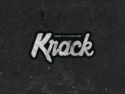 Krack KIH apparel koma koma studio krack lettering logo script streetbrand urban