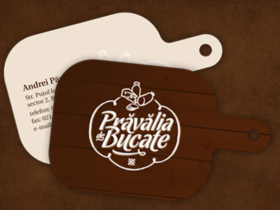 Pravalia de Bucate (The Food Shop) / Business card business card grocery pravalia premium retailer romania shop