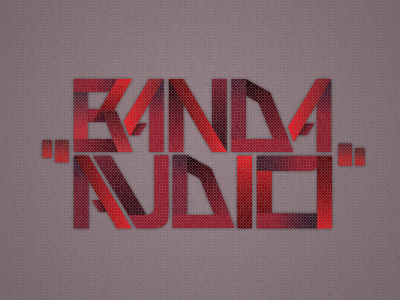 Banda Audio banda audio koma koma studio lettering typography