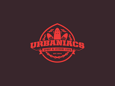Urbaniacs badge bike fare koma koma studio lock up paddleboard skate urban