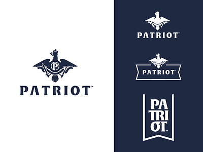 Patriot apparel eagle koma koma studio lettering logo patriot