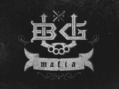 B.U.G. Monogram BW bug mafia koma koma studio monogram typography