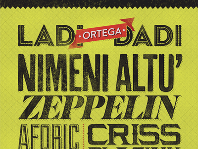 Ladi Dadi flyer hip hop koma koma studio print retro typography