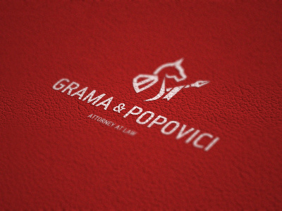 Grama & Popovici attorney identity koma koma studio law office logo