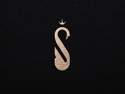 Letter S + Swan beauty boutique crown designer elegant fashion graphic design jewellery logo minimalistic modern monogram queen swan symbol